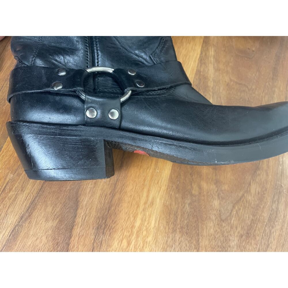 Durango Black Leather 10" Harness Boots Women's size 8.5 (generous fit) EU 40.5 - Picture 3 of 12